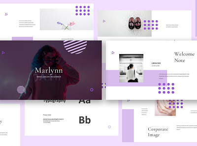 Marlynn Brand Guidelines Powerpoint book brand brand guidelines branding brochure catalog clean fashion guidelines lookbook manual marketing minimal minimal brand guidelines modern neutral pitch deck powerpoint style template
