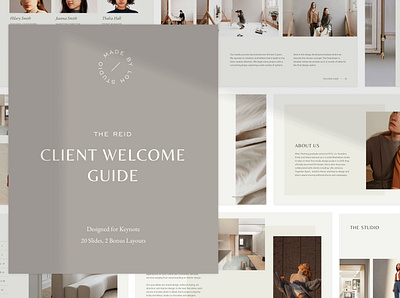 Reid Client Welcome Guide business clean client client onboarding client welcome client welcome guide creative google slide template google slides guide guide design guide template keynote keynote template modern presentation template slide slide template template welcome guide