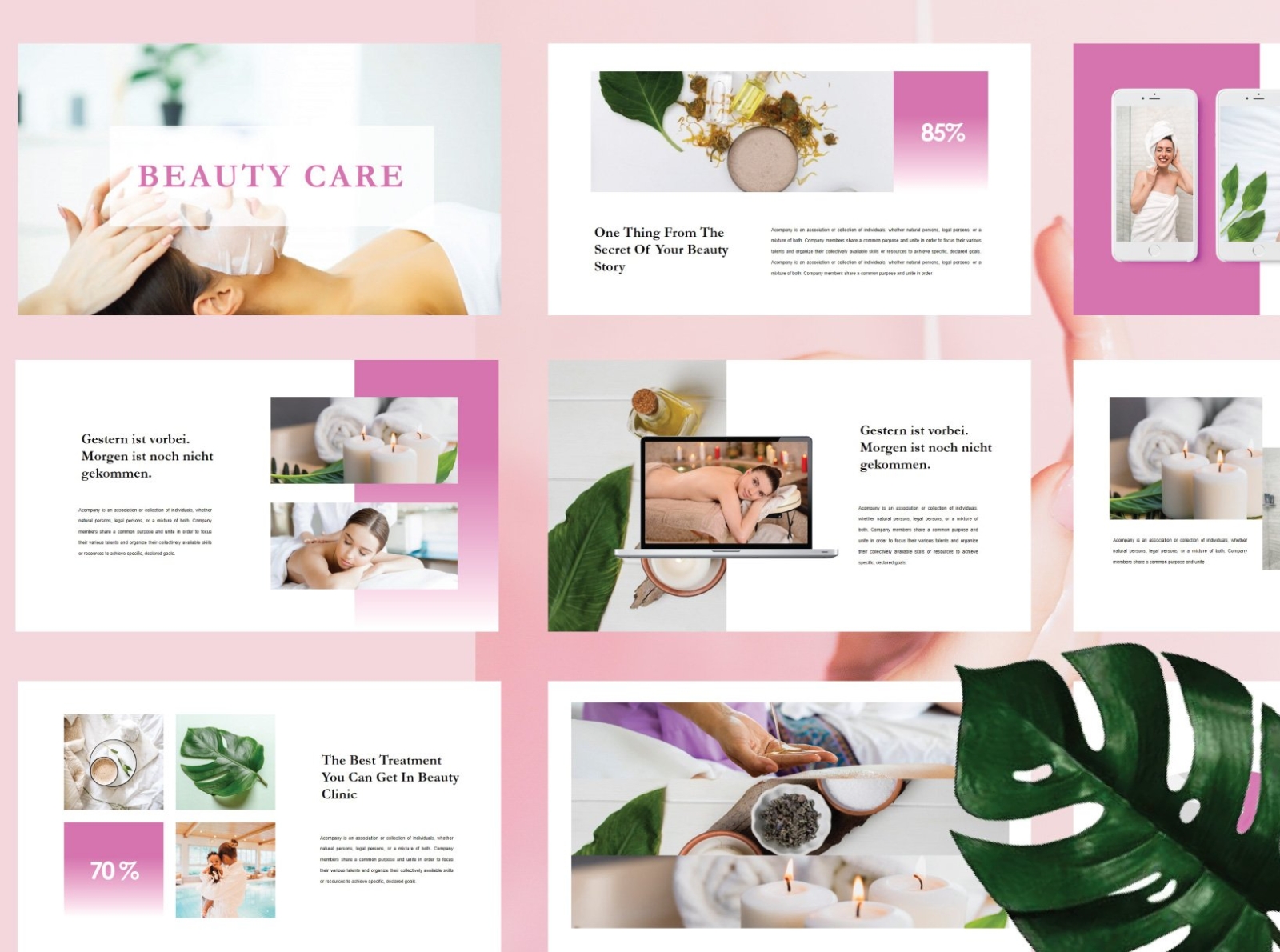 Beauty Care - PowerPoint Template by Templates on Dribbble