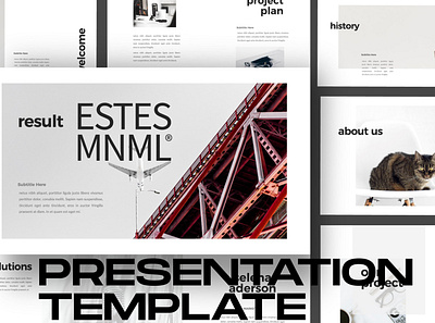 ESTES - Minimal Creative Keynote agency art business clean company corporate creative creative keynote creative template keynote keynote presentation keynote template keynote templates minimal minimalist modern passion presentation simple template