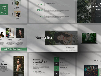 Naturalist | Powerpoint agency botanic botanical branding business clean corporate creative minimal minimalist modern multipurpose natural naturalist powerpoint powerpoint presentation powerpoint template presentation template templates