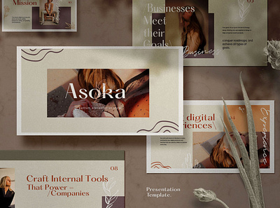 Asoka - Google Slide agency business clean corporate creative design elegant finance google google slide google slide template google slides minimal modern presenation simple slide slides template templates