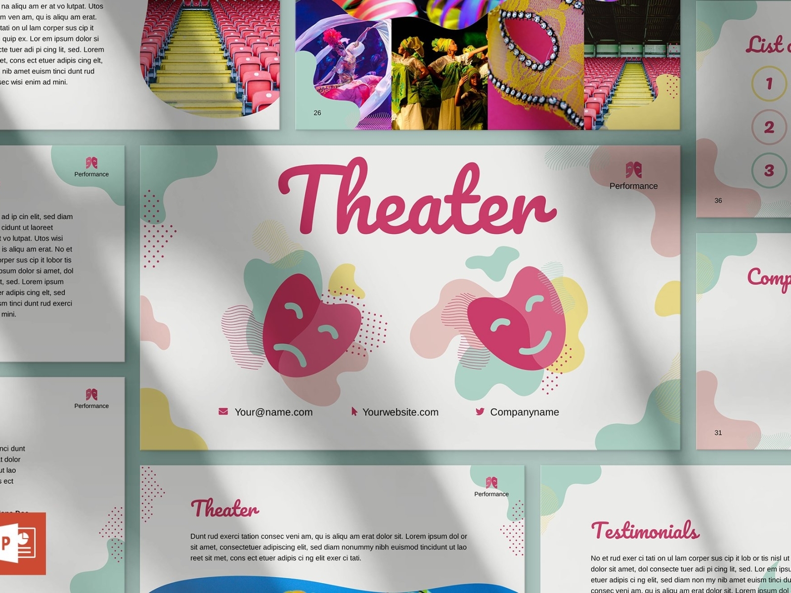 Theater Powerpoint Presentation By Templates On Dribbble