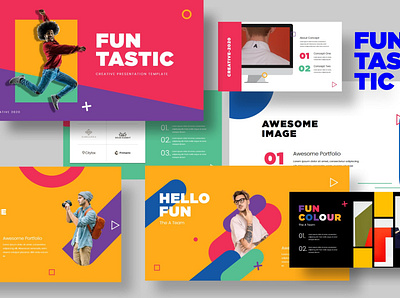 Fun Tastic Creative Template business clean corporate creative creative agency creative design creative direction design elegant girlboss ladypreneur minimal minimal powerpoint modern powerpoint powerpoint template presentation simple template templates