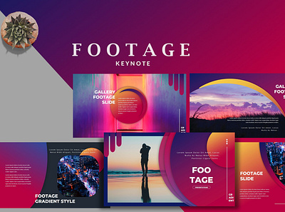 Footage Gradient - Creative Keynote art business clean creative creative design creative agency creative design creative direction footage footage gradeint keynote keynote design keynote presentation keynote template keynote templates minimal modern presentation simple template