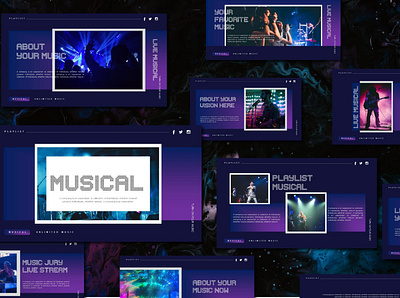 PLAYLIST | Powerpoint Template concert corporate elegant melody minimal minimalist modern playlist powerpoint powerpoint design powerpoint presentation powerpoint template powerpoint templates professional simple sound technology template ui ux