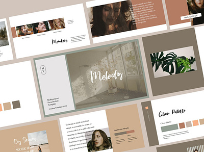 MELODY - Keynote Template blog business clean creative design development elegant keynote keynote design keynote template luxury minimal modern presentation presentation template simple template web design website white