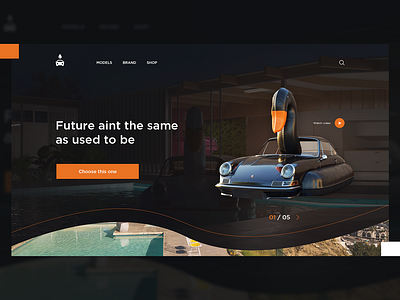 Swimming cars site concept app branding concept design illustration logo ui uiux ux web webdesign website website builder websites