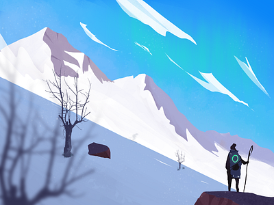Snow day design illustration 插图 设计
