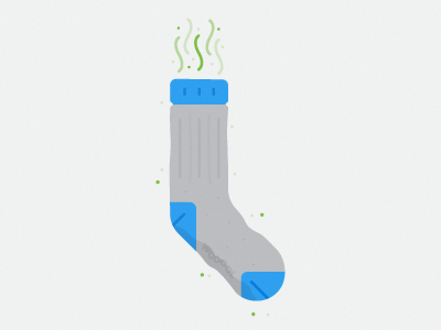 WOOOOL SOCKS illustration smelly socks wool