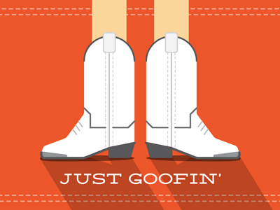 JUST GOOFIN’ co. goofin hunx illustration orange