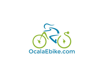 OcalaEbike Shop logo bike design letter logo