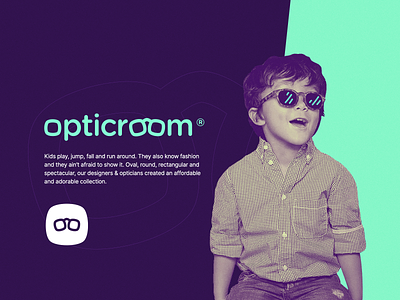 Opticroom Logo branding eyeglass kids logo logo design logodesign logotype vector