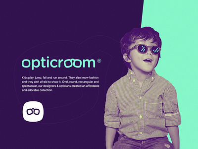 Opticroom Logo branding eyeglass kids logo logo design logodesign logotype vector