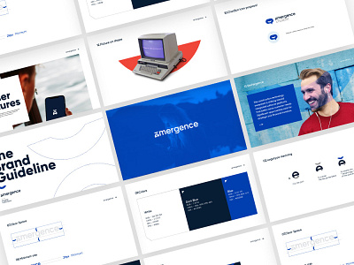 EMERGENCE Brandbook branding design logo typography ui