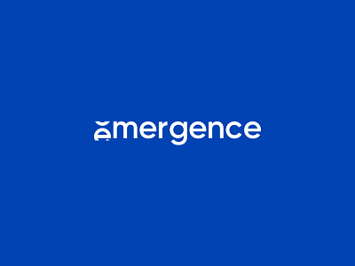 EMERGENCE Logo branding clean design logo typography