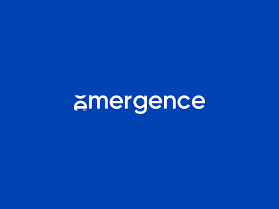 EMERGENCE Logo branding clean design logo typography