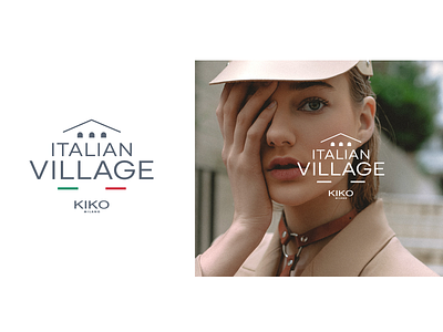 ITALIAN VILLAGE By KIKO. branding cosmetic italia italian logo vector