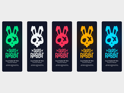 Dead Rabbit animal branding colors design logo rabbit rebrand remake vape vector