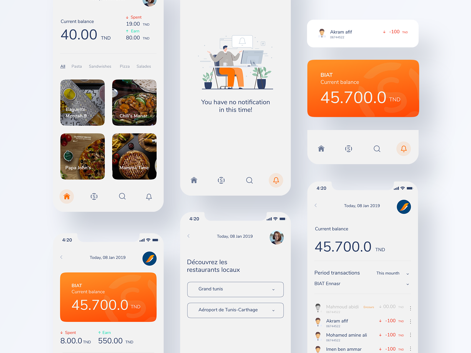 SQOIN Restaurant App by Med Amine Jouini on Dribbble