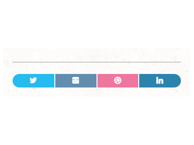 Social Bar instagram linkedin social icons social networks footer nav navigation icons twitter dribbble