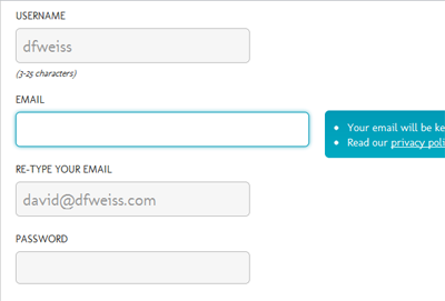 Signup Form box shadow css3 fields form signup transition