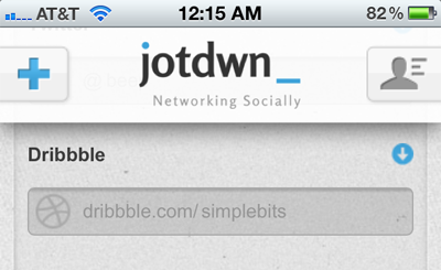 jotdwn homepage updated form dribbble navigation icons mobile