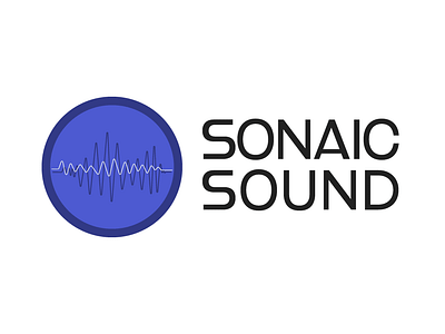 Sonaic Sound - Logo B blue company design logo music sound sound wave