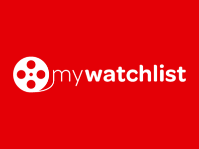 My Watchlist branding film reel logo movie app movies omnes red tv shows web app