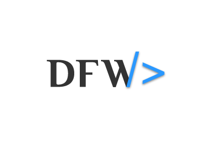 DFW v2 blue gray initials logo