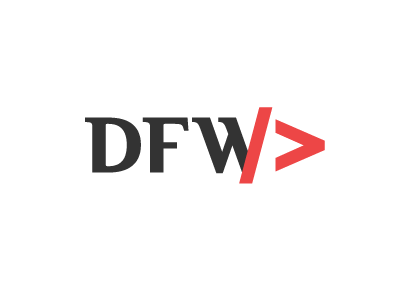 DFW v3a gray initials logo red