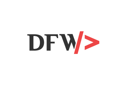 DFW v3b gray initials logo red