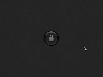 Lock Button Animation admin analog button cms control dark glow hover icon press skeuomorphic ui