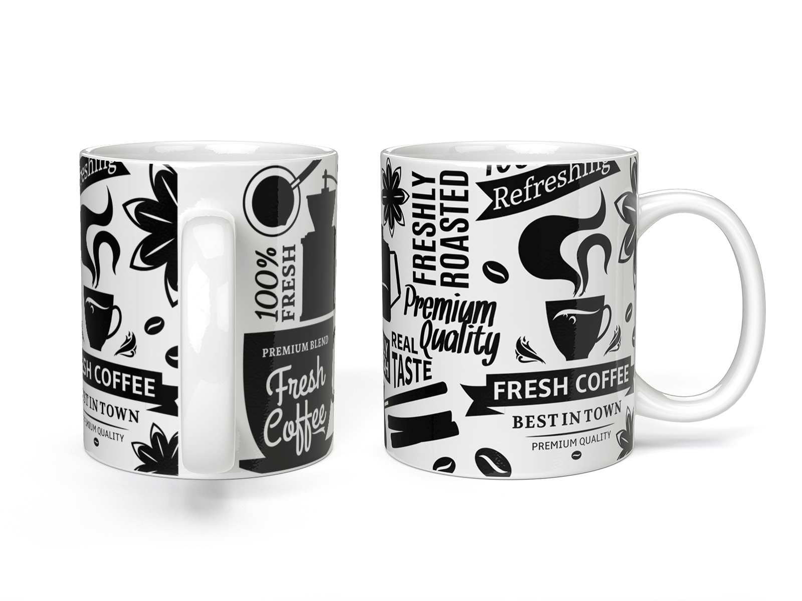 Mug full wrap Mockup coffee design illustration mug mug mockup