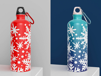 Aluminium water bottle 3d bottle branding graphic design merchandising mock up mockup promotion template transport water