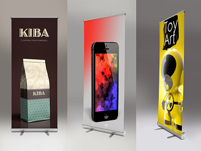 Roll Up Mock-up banner display promotion roll up sales signage trade