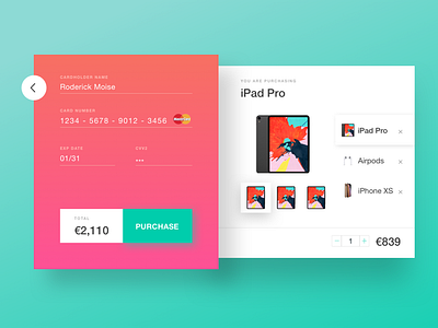 Daily UI: #002 Credit Card Checkout