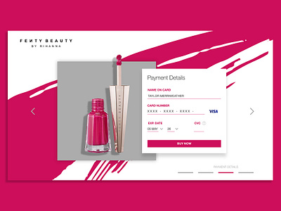 Daily UI 002 - Credit Card Checkout beauty daily ui dailyui fashion makeup redesign redesign concept ui ui ux uiux web web design webdesign website design