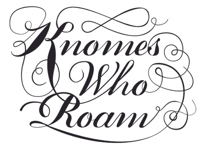 Knomes 04 07 custom lettering script typography