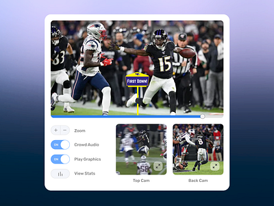 NFL From Any Angle concept design espn football nfl product design sports ui ux web