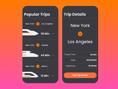 Bullet Train UI branding concept design product design ui uiux ux vector visual design web