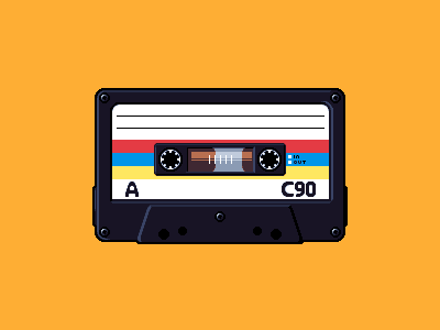 Cassette cassette gamedev illustration pixel art retro