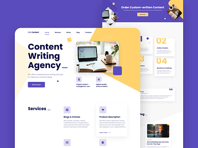 Content writing agency | website design