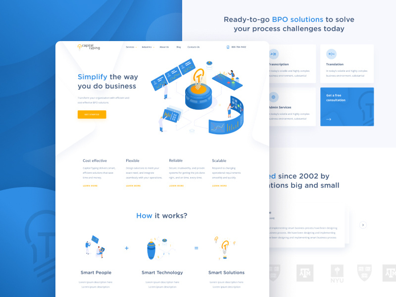 Capital Typing - Corporate Site corporate agency business