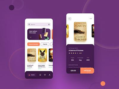 Books application app application application ui book books design mobile mobile design store uiux