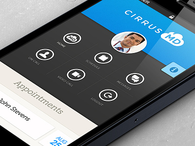 CirrusMD IOS App app design graphic design ios telemedicine ui design