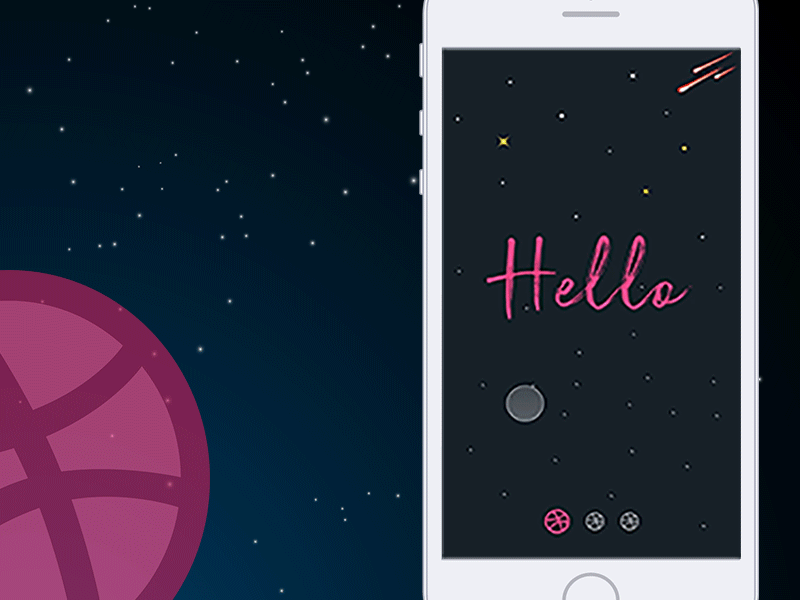 Hello Dribbble! first shot interaction ui ux
