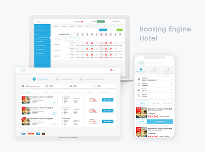 Booking Engine Dashboard / Website / Responsive mobile design ui ux design uidesign website design