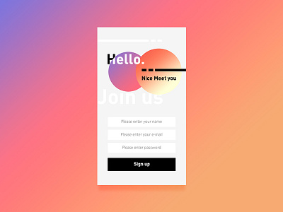 Daily Ui 001 - Sign Up