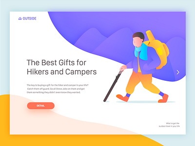 Website illustration outside ui web